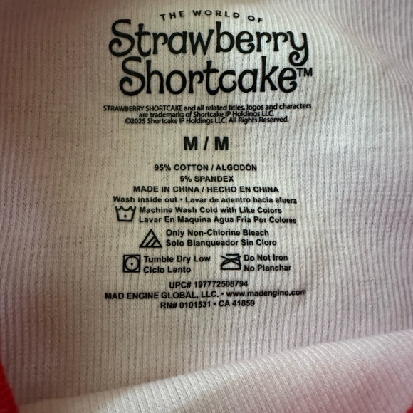 Strawberry Shortcake Cropped Tank Top, medium - Picture 4 of 4